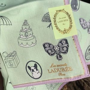 Laduree Paris authentic handkerchief made in Japan